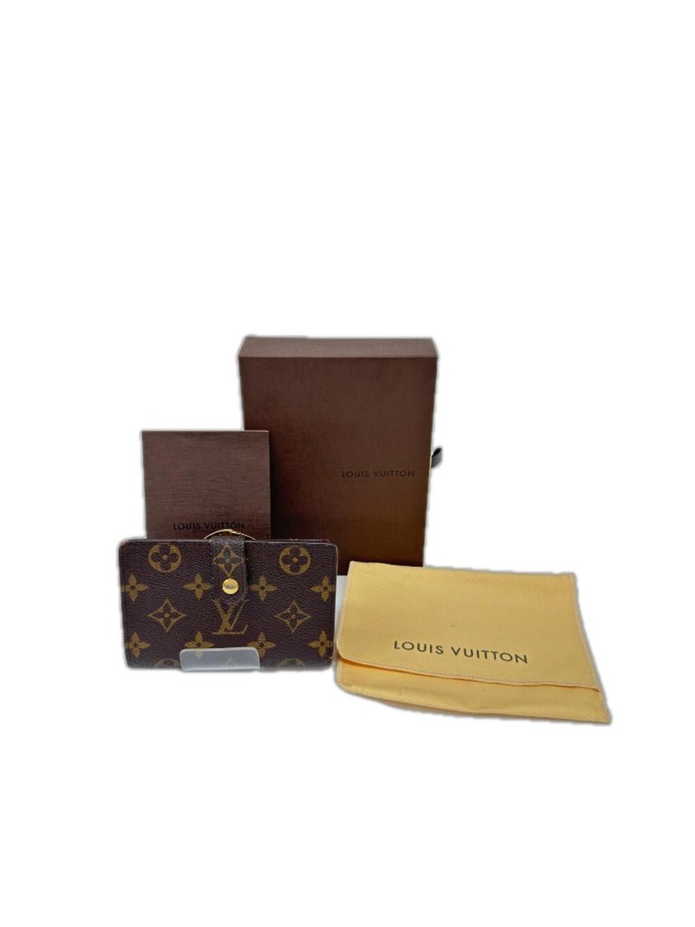 Louis Vuitton Bifold Wallet Monogram Porte Monnaie Billets Viennois Brown Coin
